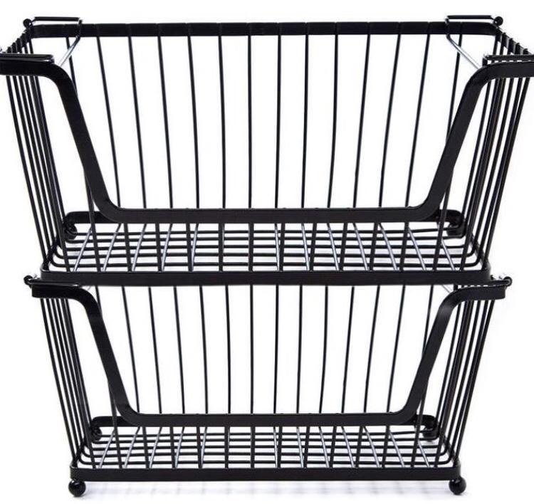 stackable wire basket